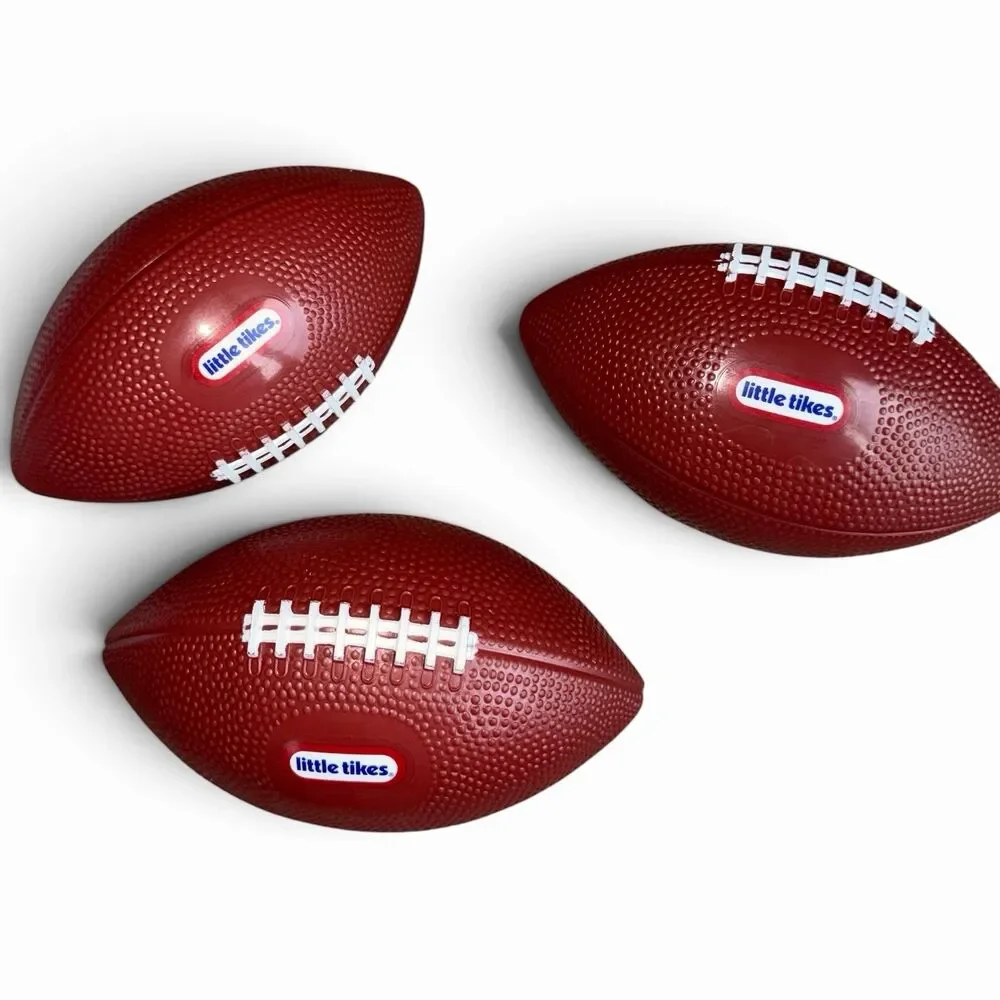 Little Tikes Mini Replacement Football Balls x 3 Soft Easy Grip